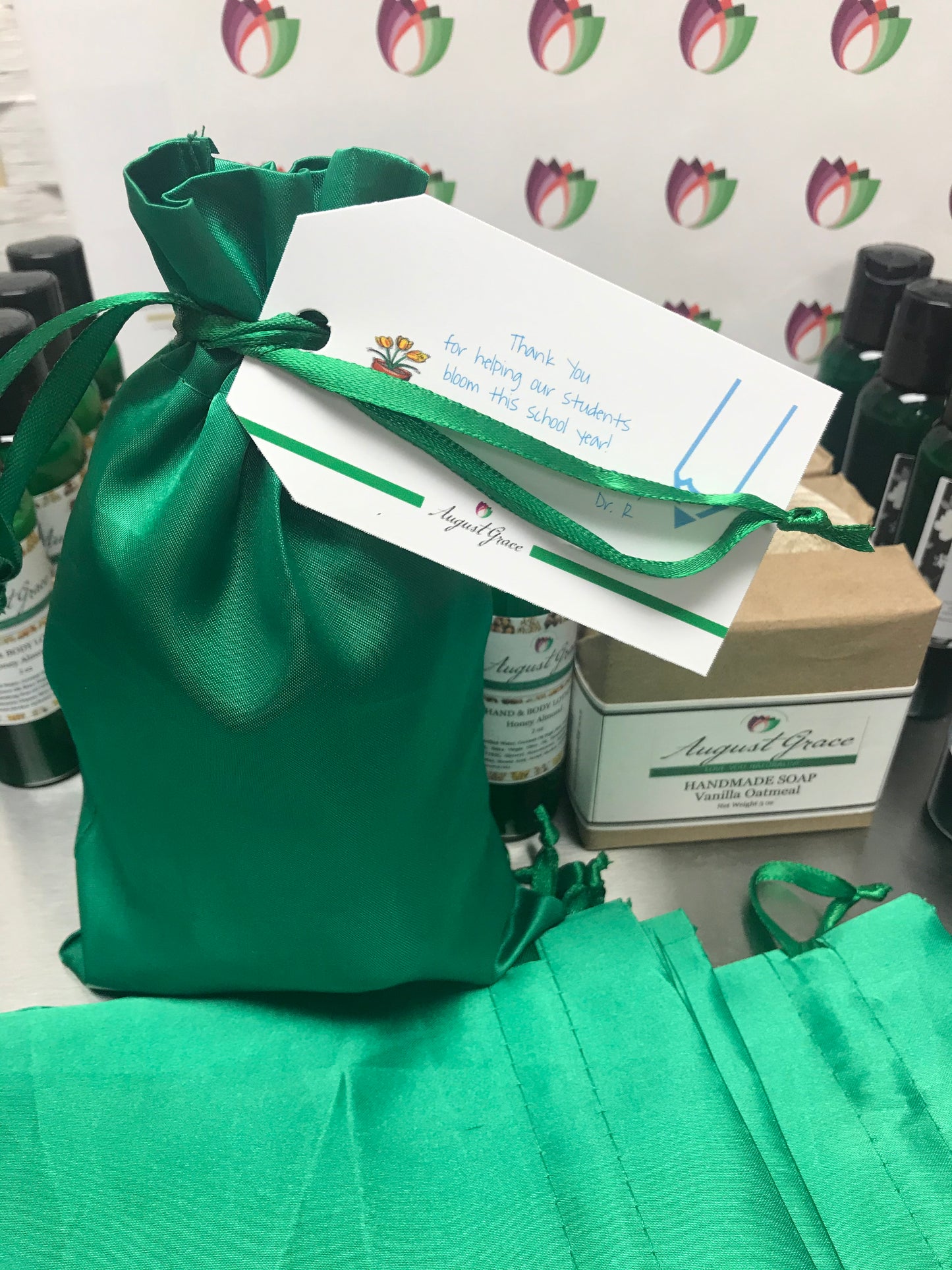 Special Green Satin Bag Gifts - Gift Boxes